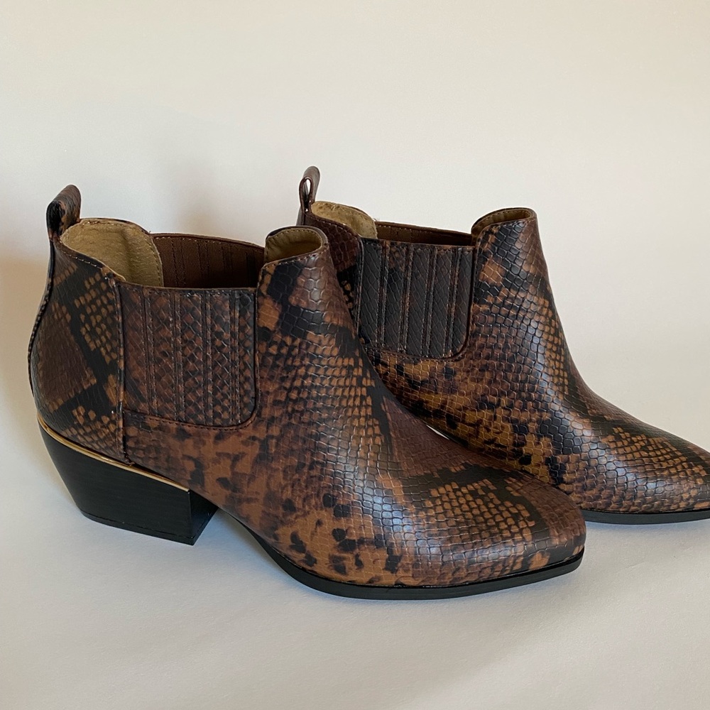 Brown Snakeskin Boots